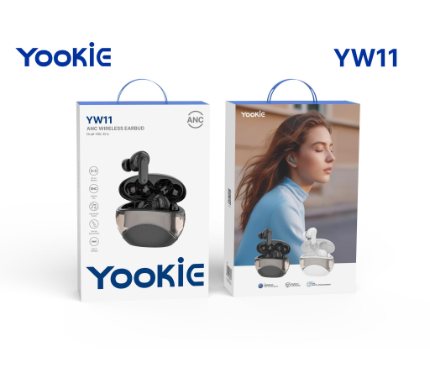 Wireless Earphones  Yookie Blutooth YW11 Wireless earbuds Black