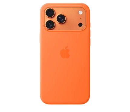 Covers   Iphone 17 Pro Max Silicone case orange