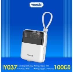 Power Banks Yookie fast Power Bank 22.5W with led display YO37