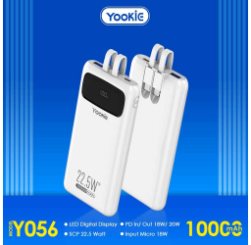 Yookie fast Power Bank 22.5W with led display YO56