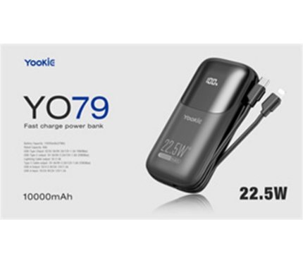 Power Banks Yookie fast Power Bank 22.5W with led display YO79