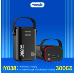 Yookie Super High Power Bank 100W_ YO38 30000 MAH 