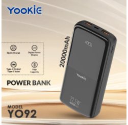 Yookie fast Power Bank 22.5W With LED Display YO92