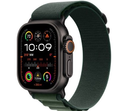Iphone Accessories Apple Watch Ultra 2 Black Titanium with Dark Green