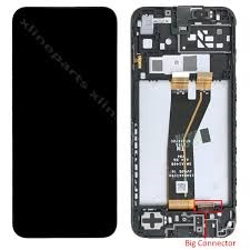 LCD A14_4G 40 charging pin With frame Black